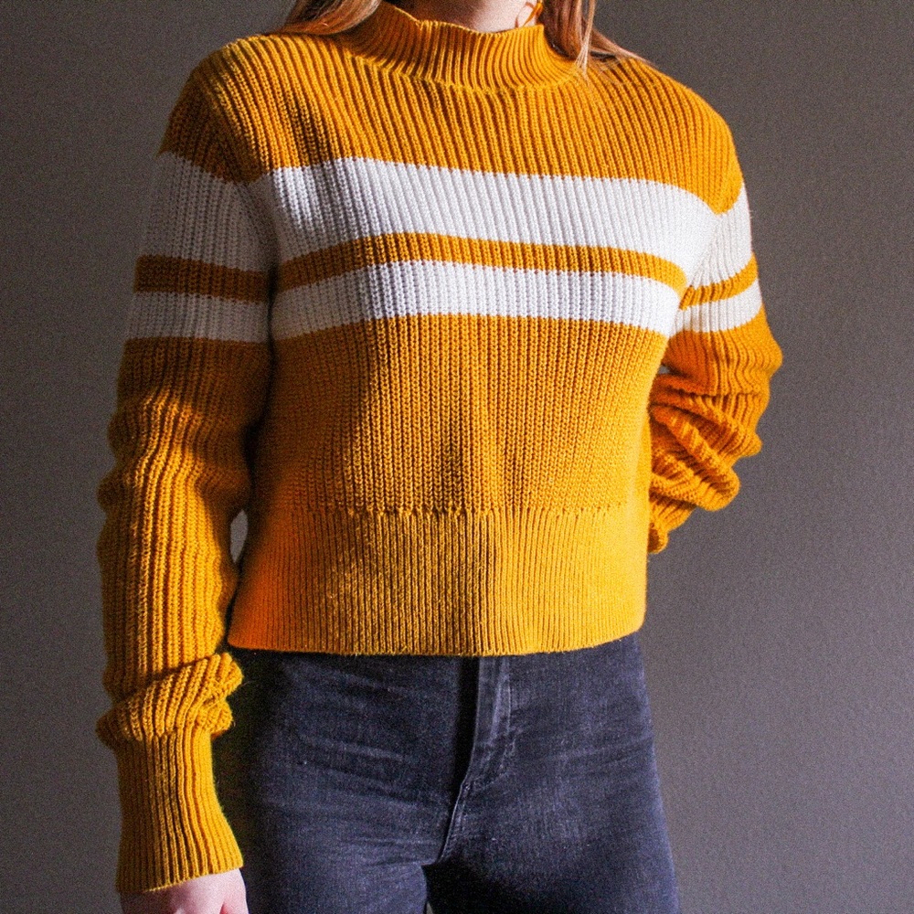 PacSun Knit Mock Neck Sweater - Picture 1 of 2